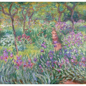 Градина с ириси в Живерни (1899)