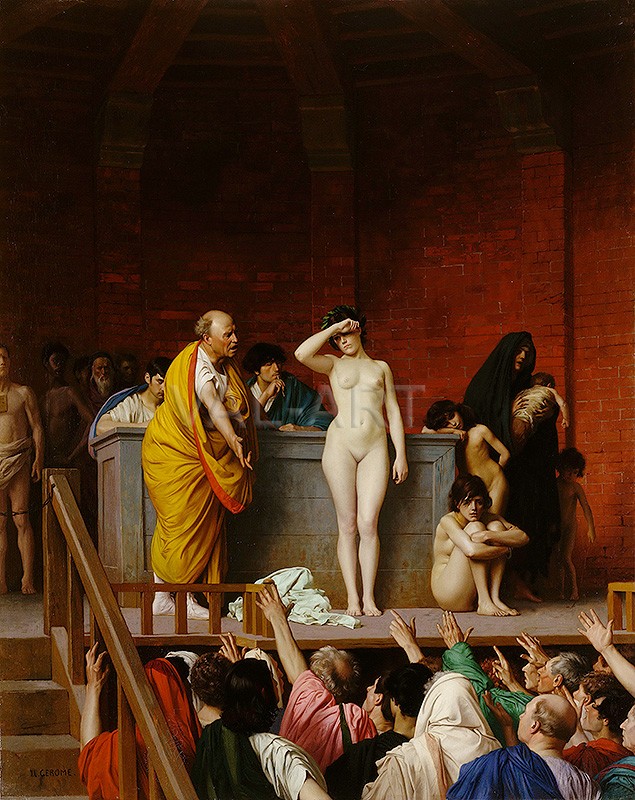 Пазар на роби в Рим – 1867