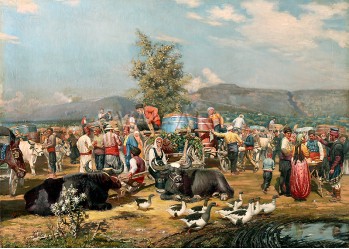 Пазар на грозде в Евксиноград - 1894