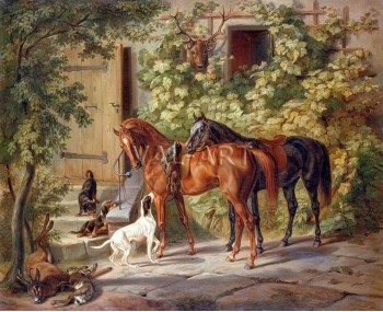 Коне до портата (1843) РЕПРОДУКЦИИ НА КАРТИНИ