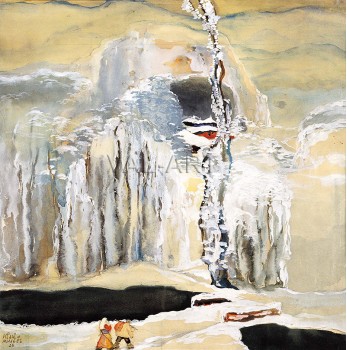 Зимна приказка. На път към Рилски манастир – 1926
