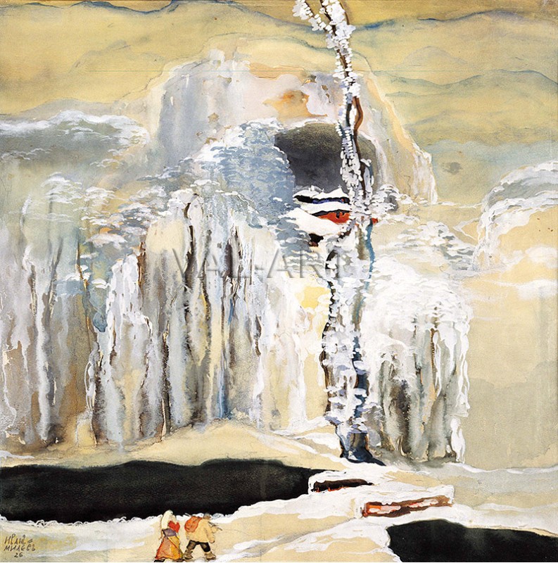 Зимна приказка. На път към Рилски манастир – 1926