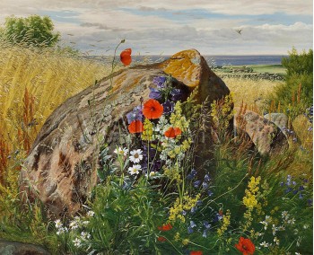 Репродукции на картини: Полски цветя край житно поле (1857) – Карл Фредерик Агард