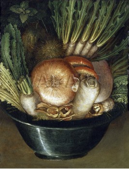 РЕПРОДУКЦИИ НА КАРТИНИ Градинарят (Портрет със зеленчуци) (1587)