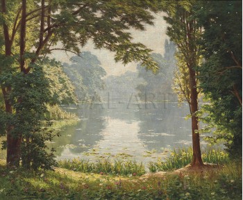РЕПРОДУКЦИИ НА КАРТИНИ Езеро на горска поляна (1888)