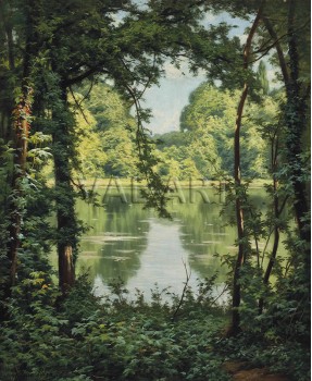 РЕПРОДУКЦИИ НА КАРТИНИ Езеро в гората (1898)