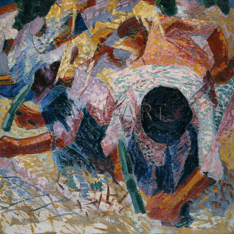 РЕПРОДУКЦИИ НА КАРТИНИ Улични павьори (1914)