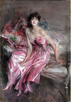 РЕПРОДУКЦИИ НА КАРТИНИ Дама в розово (1916)