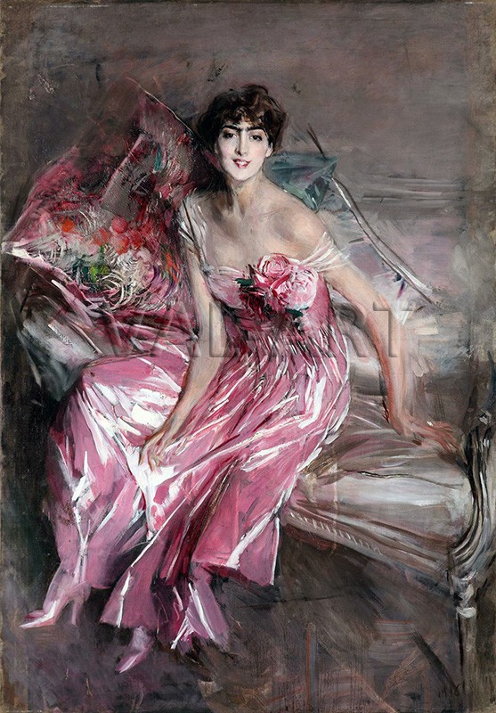 РЕПРОДУКЦИИ НА КАРТИНИ Дама в розово (1916)