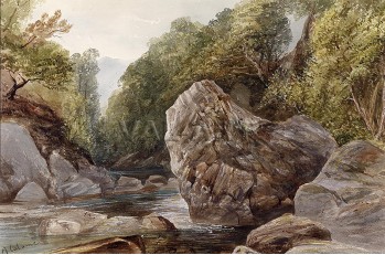 Речен завой със скали и дървета (1831) РЕПРОДУКЦИИ НА КАРТИНИ