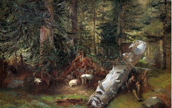 Паднало дърво в гората (1840) РЕПРОДУКЦИИ НА КАРТИНИ