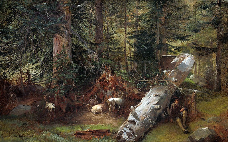 Паднало дърво в гората (1840) РЕПРОДУКЦИИ НА КАРТИНИ
