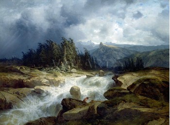 Планински поток по време на буря (1848) РЕПРОДУКЦИИ НА КАРТИНИ
