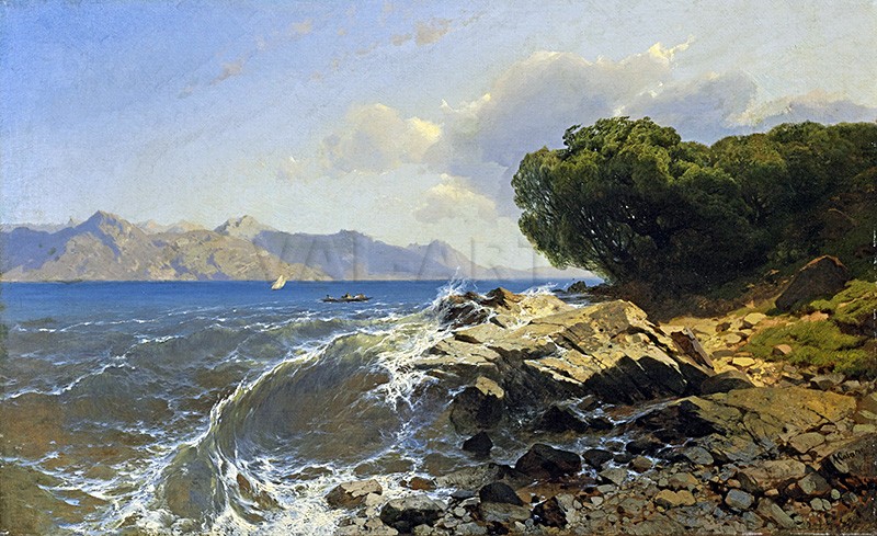 Езеро в Швейцария (1857) РЕПРОДУКЦИИ НА КАРТИНИ