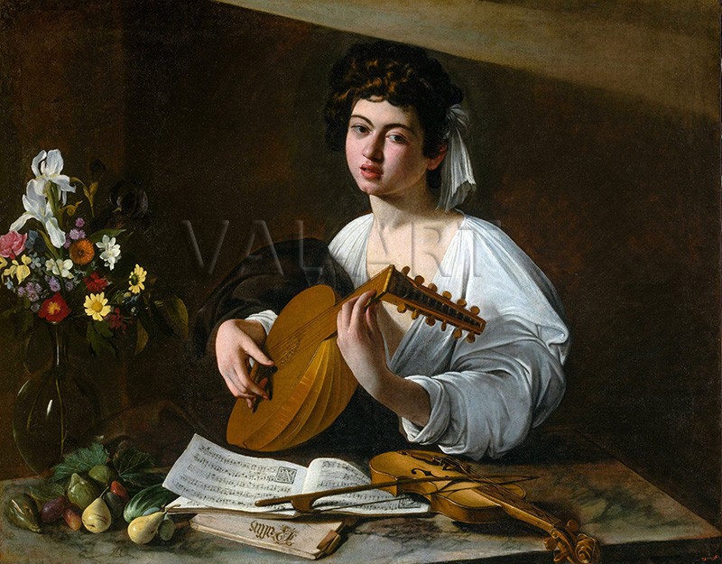 РЕПРОДУКЦИИ НА КАРТИНИ Свирещият на лютня (1595)