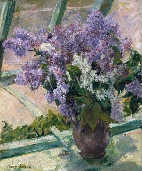 РЕПРОДУКЦИИ НА КАРТИНИ Люляци на прозореца (1883)