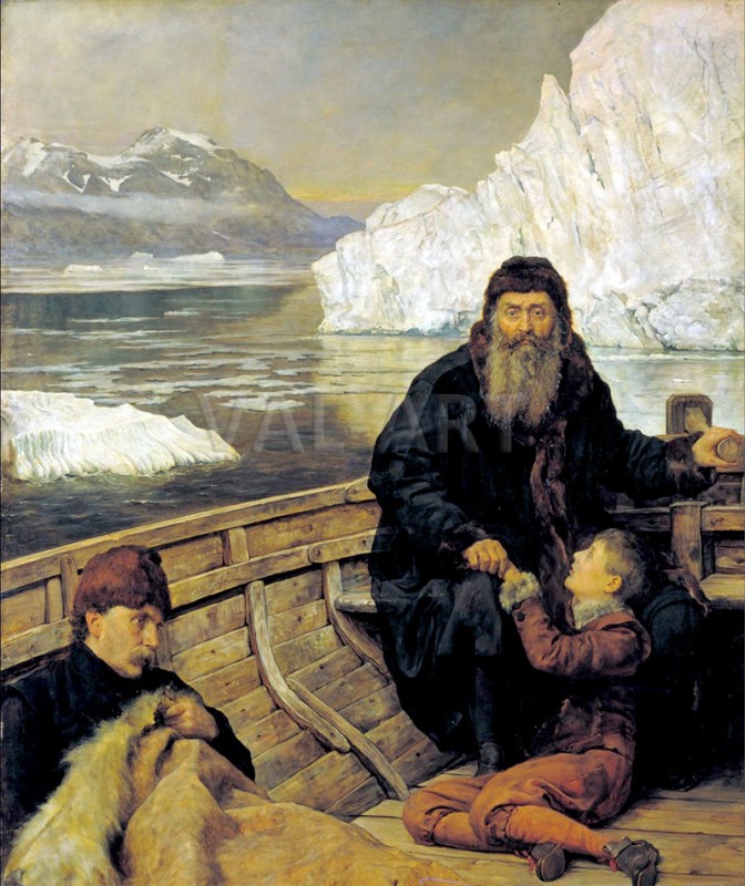 РЕПРОДУКЦИИ НА КАРТИНИ Последното пътуване на Хенри Хъдсън (1881)