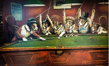 РЕПРОДУКЦИИ НА КАРТИНИ Кели билярд (1900)