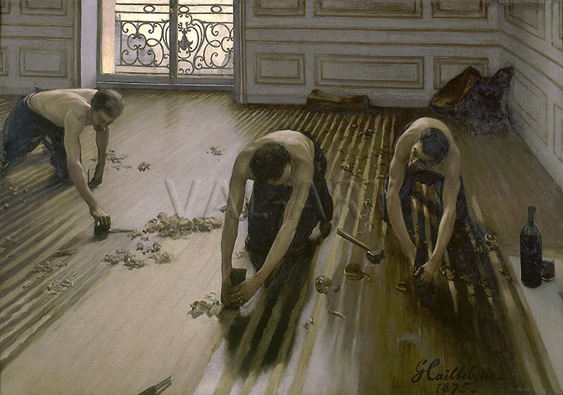 РЕПРОДУКЦИИ НА КАРТИНИ Рендосвачи на подове (1875)