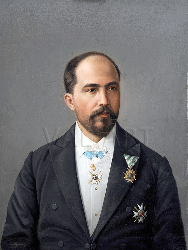 РЕПРОДУКЦИИ НА КАРТИНИ Портрет на Стамболов (1895)