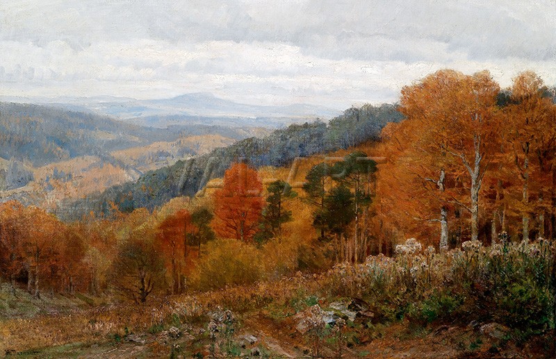 РЕПРОДУКЦИИ НА КАРТИНИ Есенен пейзаж (1900)