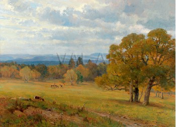 РЕПРОДУКЦИИ НА КАРТИНИ Горска поляна в Меркенщайн (1923)