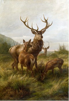 РЕПРОДУКЦИИ НА КАРТИНИ Елен и сърни (1871)