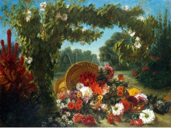 РЕПРОДУКЦИИ НА КАРТИНИ Кошница с цветя (1849)