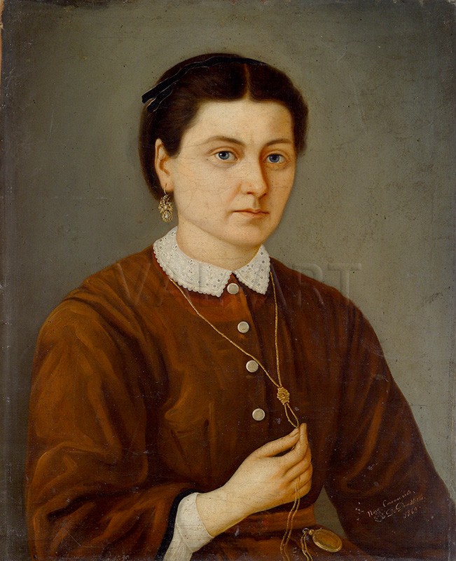 РЕПРОДУКЦИИ НА КАРТИНИ  Портрет на Мариола Ст. Доспевска (1869)