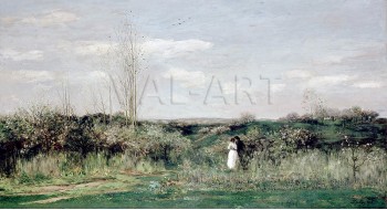 Репродукции на картини: Пролетен пейзаж (1862) – Шарл-Франсоа Добини