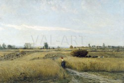 Репродукции на картини: Жътва (1851) – Шарл-Франсоа Добини