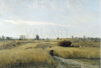 Репродукции на картини: Жътва (1851) – Шарл-Франсоа Добини
