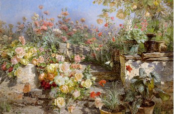 РЕПРОДУКЦИИ НА КАРТИНИ Цъфнала градина (1895)