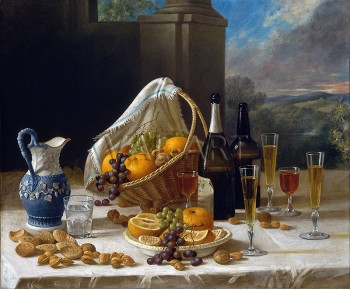РЕПРОДУКЦИИ НА КАРТИНИ Натюрморт за обяд (1860)
