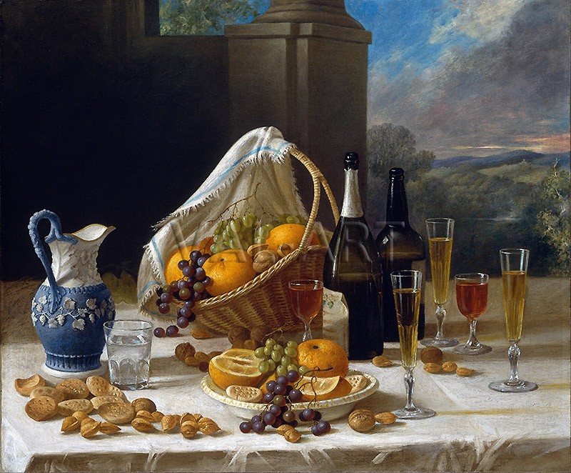 РЕПРОДУКЦИИ НА КАРТИНИ Натюрморт за обяд (1860)