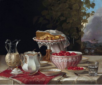 РЕПРОДУКЦИИ НА КАРТИНИ Ягоди и торти (1860)