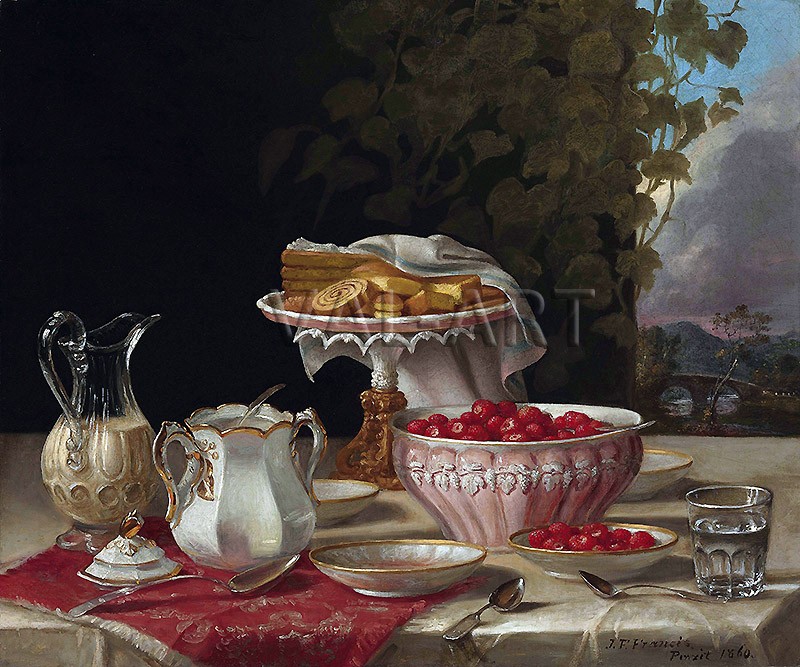 РЕПРОДУКЦИИ НА КАРТИНИ Ягоди и торти (1860)