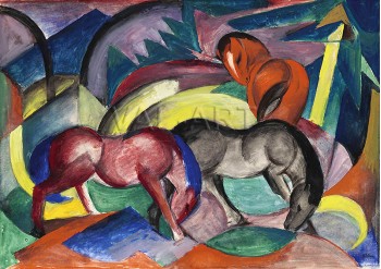 РЕПРОДУКЦИИ НА КАРТИНИ Три коня (1912)