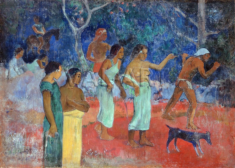 Репродукции на картини: Сцена от таитянския живот (1896) – Пол Гоген