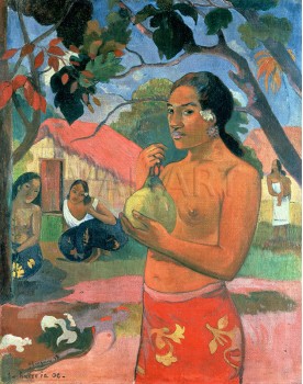 Репродукции на картини: Жена, държaща плод (1893) – Пол Гоген