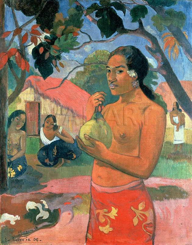 Репродукции на картини: Жена, държaща плод (1893) – Пол Гоген