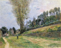 Репродукции на картини: Улица в Руан (1884) – Пол Гоген