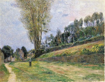 Репродукции на картини: Улица в Руан (1884) – Пол Гоген