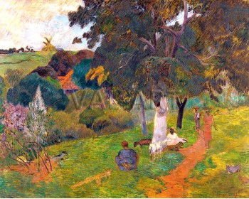 Репродукции на картини: Идваме и си отиваме, Мартиника (1887) – Пол Гоген