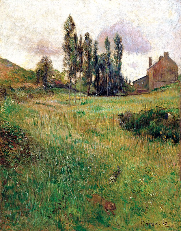 Репродукции на картини: Кучета, тичащи на ливада (1888) – Пол Гоген