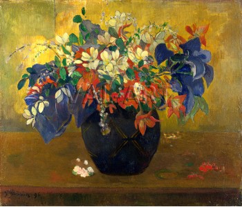 Репродукции на картини: Ваза с цветя (1896) – Пол Гоген