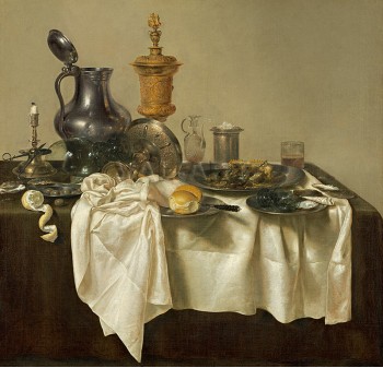 Банкетна маса с пай с кайма (1635) РЕПРОДУКЦИИ НА КАРТИНИ