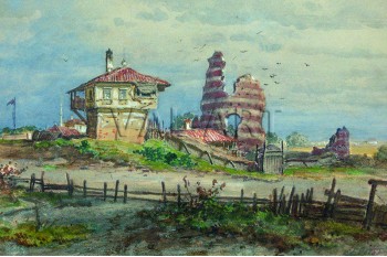 РЕПРОДУКЦИИ НА КАРТИНИ Развалините при Кула (1900)