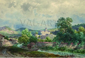 РЕПРОДУКЦИИ НА КАРТИНИ Женски манастир Калофер (1886)