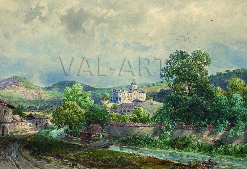 РЕПРОДУКЦИИ НА КАРТИНИ Женски манастир Калофер (1886)